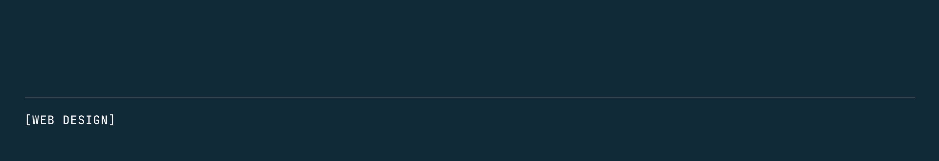 Web design section divider
